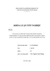 Khóa luận Ứng dụng giải pháp trí tuệ doanh nghiệp ( business intelli gence) vào hoạt động kinh doanh: thách thức, tri ển vọng, và một số khuyến nghị cho các doanh nghiệp Việt Nam