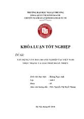 Khóa luận Xây dựng văn hoá doanh nghiệp tại Việt Nam: thực trạng và giải pháp hoàn thiện