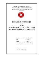 Khóa luận Xu hướng hình thành và phát triển một số tập đoàn kinh tế ở Việt Nam