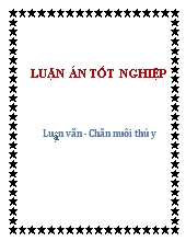Luận văn Chăn nuôi thú y tại huyện Thanh Chương