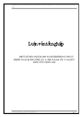 Luận văn Một số bài học kinh nghiệm trong phát triển ngoại thương của trung quốc và gợi ý đối với Việt Nam