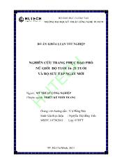 Luận văn Nghiên cứu trang phục dạo phố nữ giới độ tuổi 16- 21 tuổi và bộ sưu tập ngày mới