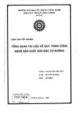 Luận văn Tổng quan tài liệu về quy trình công nghệ sản xuất sữa đặc có đường