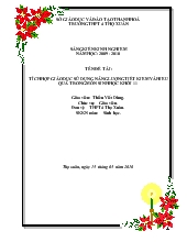 Sáng kiến kinh nghieemk Tích hợp giáo dục sử dụng năng lượng tiết kiệm và hiệu quả trong môn sinh học khối 11