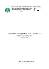 Tập huấn kỹ thuật chăn nuôi lợn cho các nông dân nòng cốt