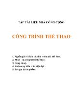 Tập tài liệu nhà công cộng công trình thể thao