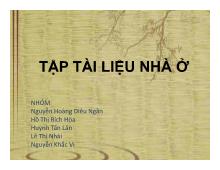 Tập tài liệu nhà ở: Nhà truyền thống Nhật Bản