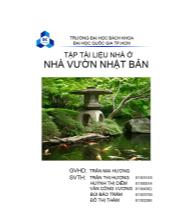 Tập tài liệu nhà ở nhà vường Nhật Bản