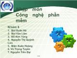 Thảo luận Chương 3 : Thiết kế phần mềm