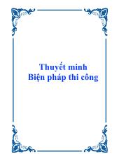 Thuyết minh Biện pháp thi công