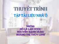 Thuyết trình tập tài liệu nhà ở