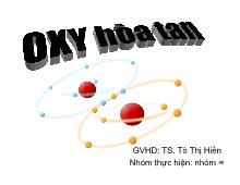 Tiểu luận Oxy hòa tan