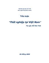 Tiểu luận Thất nghiệp tại Việt Nam