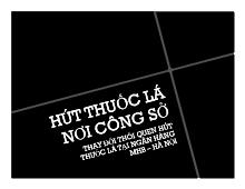 Tiểu luận Thay đổi thói quen hút thuốc lá tại ngân hàng MHB- Hà Nội