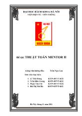 Tiểu luận Thuật toán mentor II