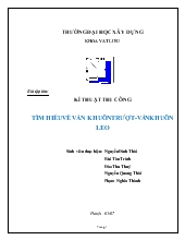 Tiểu luận Tìm hiểu về ván khuôn trượt-Ván khuôn leo