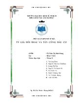 Tiểu luận Tỷ giá hối đoái và tấn công đầu cơ
