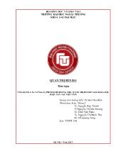 Tiểu luận Ứng dụng các công cụ phái sinh trong việc quản trị rủi ro giá xăng dầu hiện nay tại Việt Nam