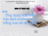 Tiểu luận Ứng dụng chất điều hòa sinh trưởng trong trồng hoa và cây cảnh