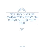 Tiểu luận Vật liệu compozit nền epoxy gia cường bằng sợi thủy tinh