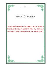 Trang thiết bị điện tàu 34000t– đi sâu nghiên cứu phân tích vấn đề phân chia tải cho các máy phát đồng bộ khi công tác song song
