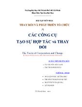 Bài tập Các công cụ tạo sự hợp tác và thay đổi