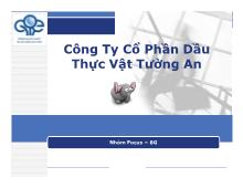 Bai tập nhóm Công Ty Cổ Phần Dầu Thực Vật Tường An