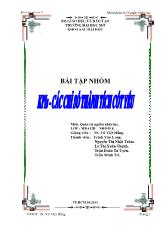 Bài tập nhóm KPIs- Các chỉ số thành tích cốt yếu