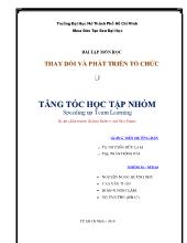Bài tập nhóm Tăng tốc học tập nhóm speeding up team learning