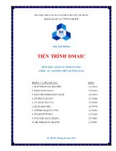 Bài tập nhóm tiến trình dmaic