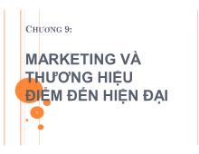 Bài thuyết trình Chương 9: marketing và thương hiệu điểm đến hiện đại