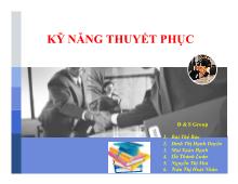 Bài thuyết trình Kỹ năng thuyết phục