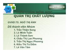Bài thuyết trình Phân tích lợi ích, khó khăn, thuận lợi trong quá trình thực hiện iso trong dịch vụ hành chính công