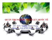 Bài thuyết trình Quản trị nguồn nhân lực quốc tế