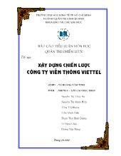 Báo cáo Xây dựng chiến lược công ty viễn thông viettel