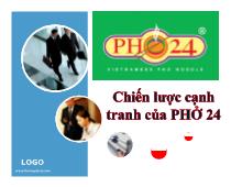 Đề tài Chiến lược cạnh tranh của phở 24