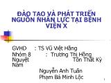 Đề tài Đào tạo và phát triển nguồn nhân lực tại bệnh viện x