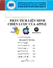 Đề tài Phân tích liên minh chiến lược của apple