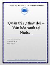 Đề tài Quản trị sự thay đổi – Văn hóa xanh tại Nielsen