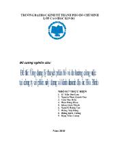 Đề tài Ứng dụng lý thuyết phân bố và đo lường công việc tại công ty cổ phần xây dựng và kinh doanh địa ốc Hòa Bình