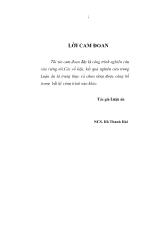 Luận án Nâng cao năng lực cạnh tranh của các khách sạn Việt Nam trong thời gian tới
