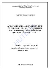 Luận văn Áp dụng benchmarking phân tích vị thế cạnh tranh các sản phẩm dầu nhờn động cơ xe máy, ô tô tại thị trường Việt Nam