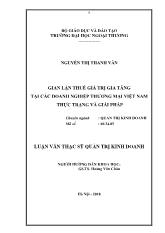 Luận văn Gian lận thuế giá trị gia tăng tại các doanh nghiệp thương mại Việt Nam thực trạng và giải pháp