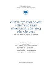 Tiểu luận Chiến lược kinh doanh công ty cổ phần hàng hải sài gòn (smc) đến năm 2015