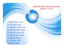 Tiểu luận Hệ thống hậu cần chuỗi cung ứng Zara
