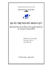 Tiểu luận Mô hình Đào tạo và Phát triển nguồn nhân lực tại công ty VietnamNok