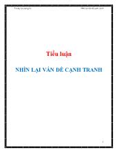 Tiểu luận Nhìn lại vấn đề cạnh tranh