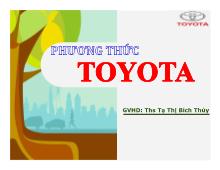Tiểu luận Phương thức Toyota