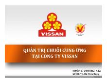 Tiểu luận Quản trị chuỗi cung ứng tại công ty vissan