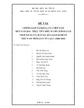 Bài tập nhóm Chính sách tài khóa của Việt Nam đến năm 2010 - Thực tiễn điều hành chính sách thuế để ngăn chăn đà suy giảm kinh tế Việt Nam thời gian vừa qua (2008-2009)